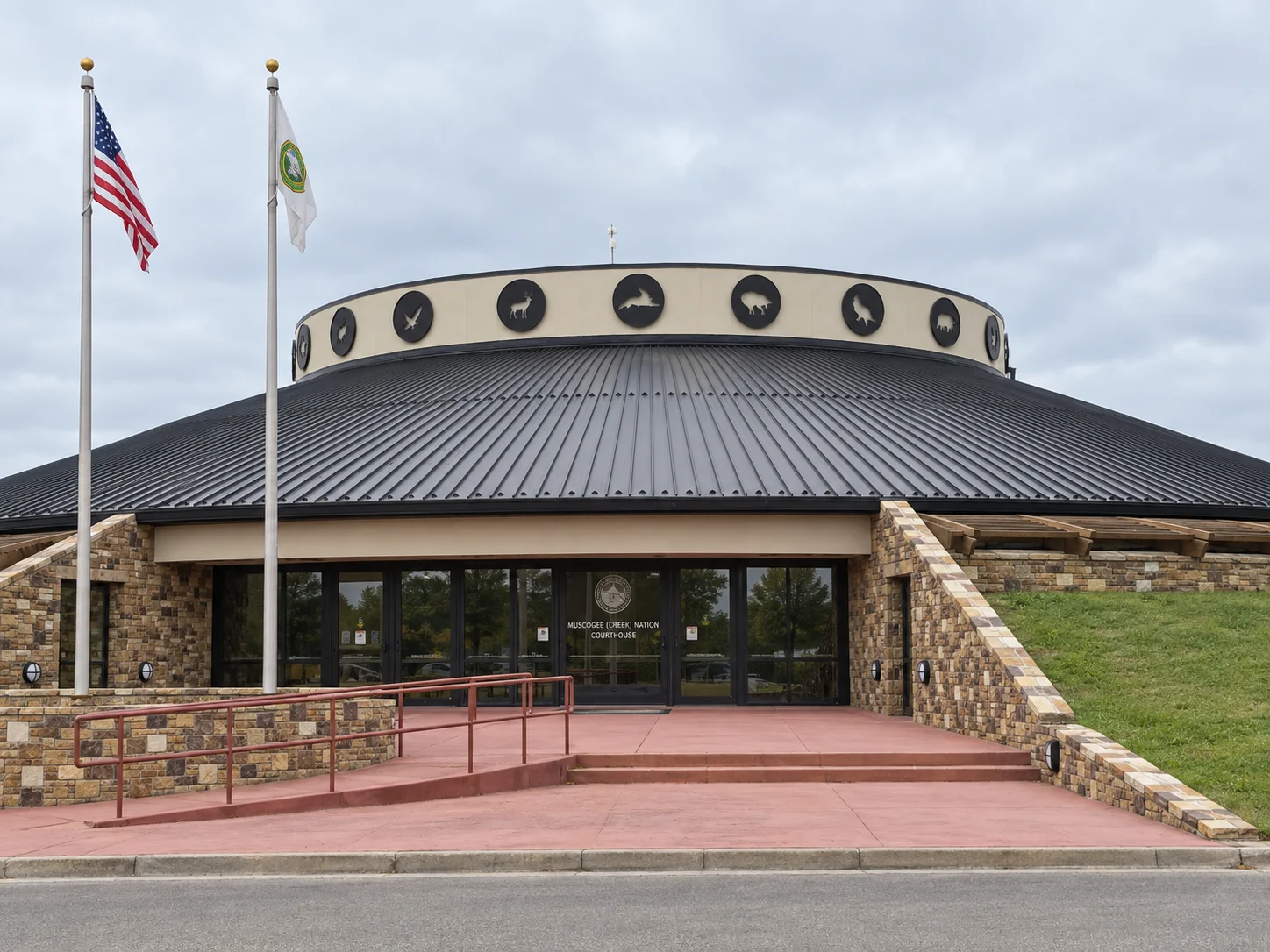 Muscogee (Creek) Nation District Court at the Mound Building in Okmulgee, Oklahoma